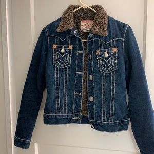 True Religion Sherpa Denim Jacket